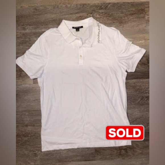 MICHAEL Michael Kors Other - Michael Kors Men’s Polo shirt NWT  white size medium (V)